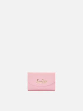 Card Holder in pink leather