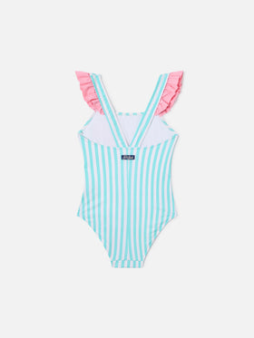 Maillot de bain une pièce Carol avec imprimé Minnie à rayures | Édition spéciale 
