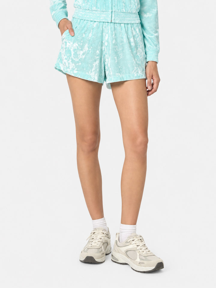 Short Cate en chenille vert d’eau 