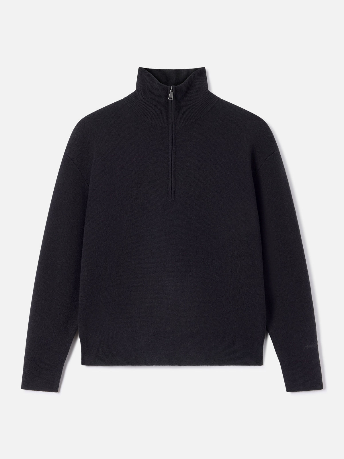 Pull en laine Black Capucine à demi-zip 
