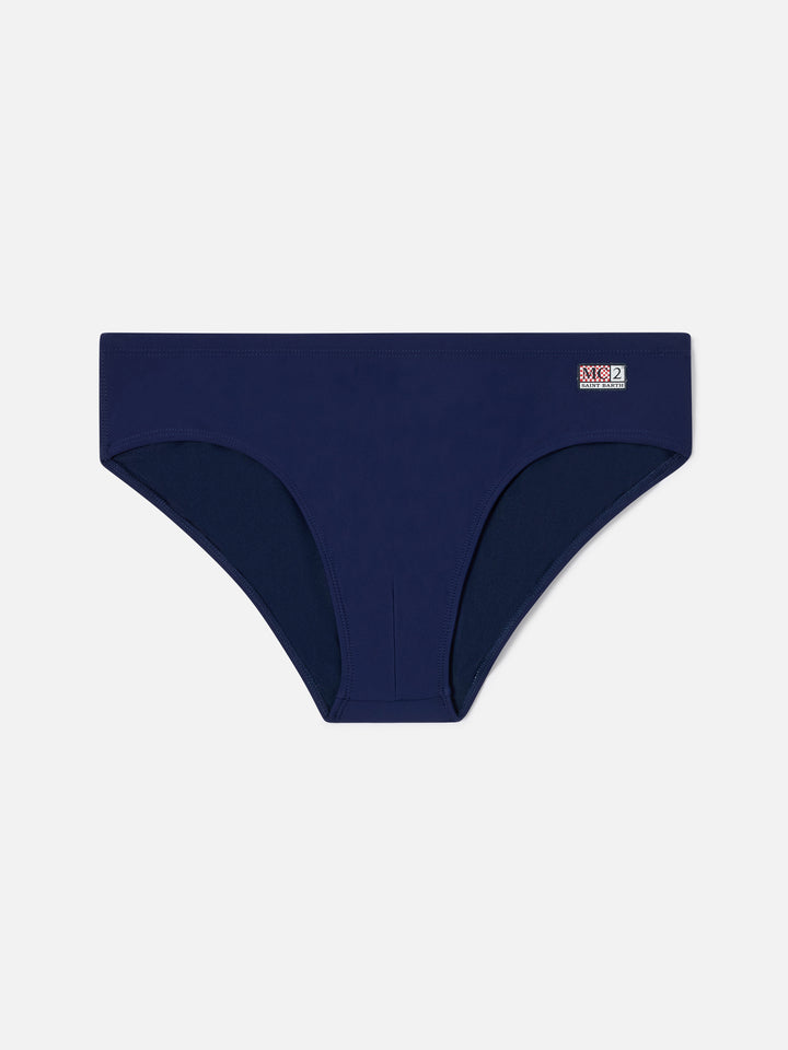 Slip mare Cayo blu navy tinta unita