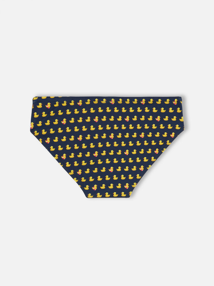 Herren-Badehose mit Enten-Print