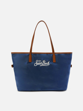 Bolso regular City de nailon azul marino 