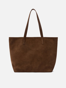 Bolso City regular de ante marrón 
