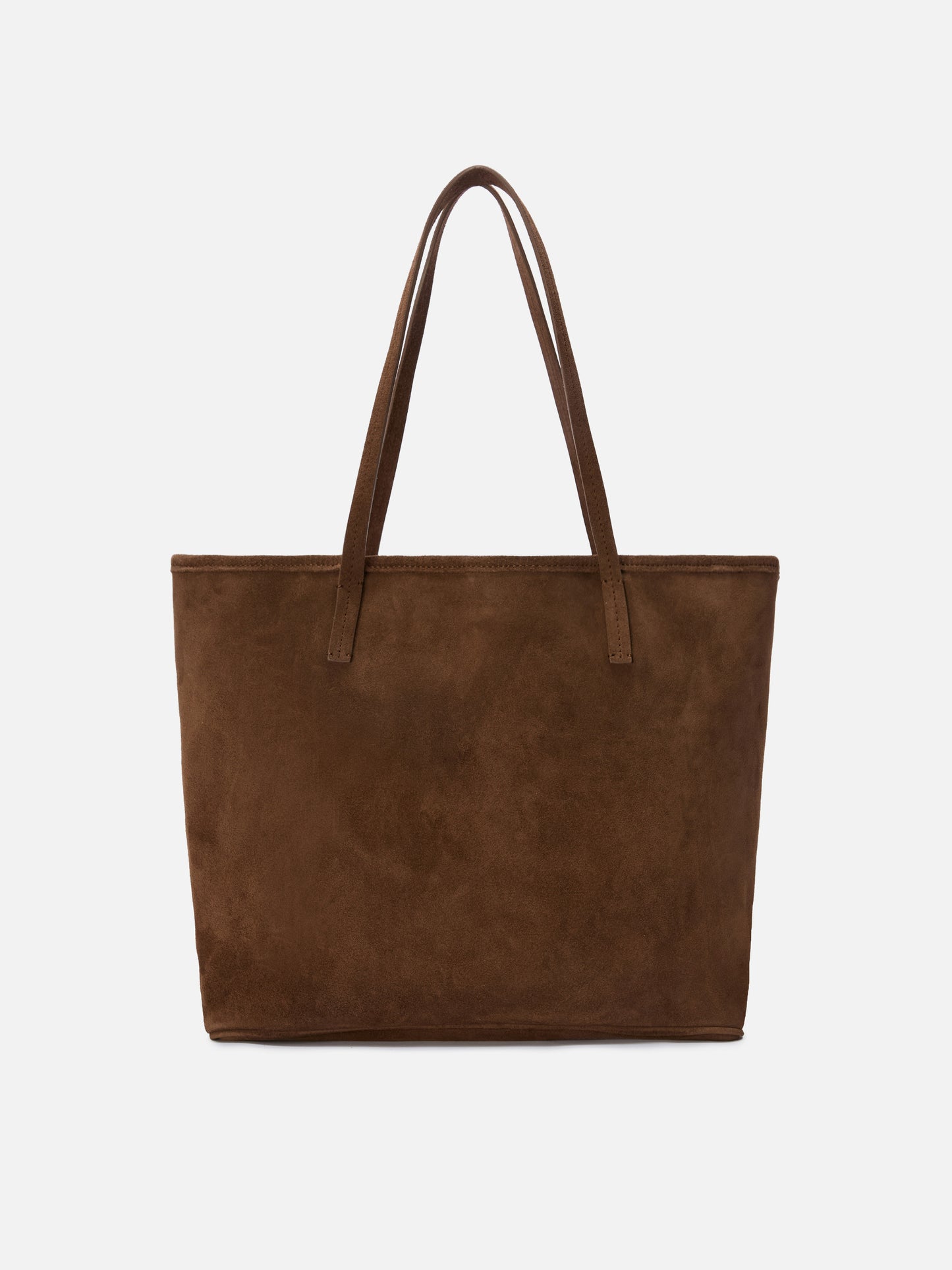 Brown suede City regular bag