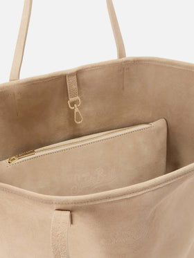 Beige suede City regular bag