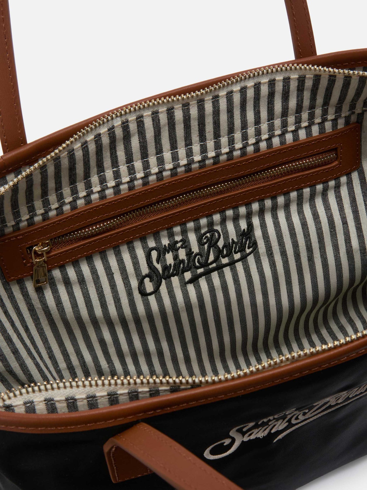 Black City medium nylon bag