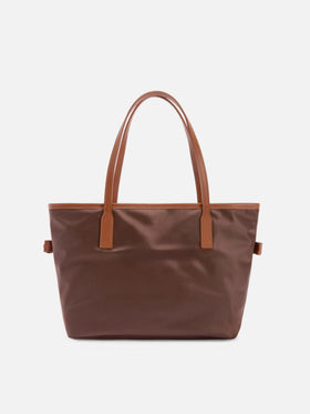 Brown City medium nylon bag