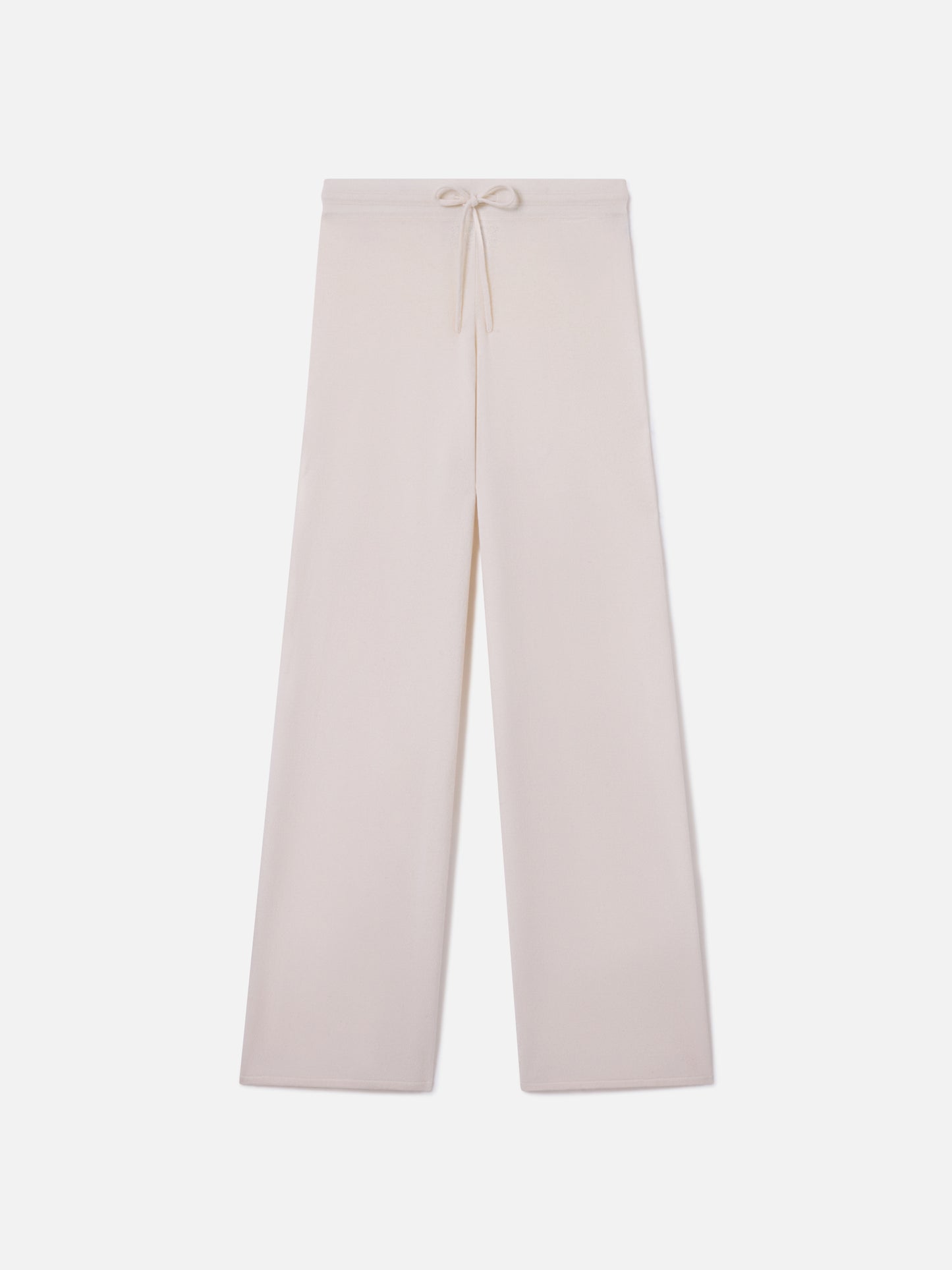 Pantalon large en cachemire Cambon en blanc cassé 