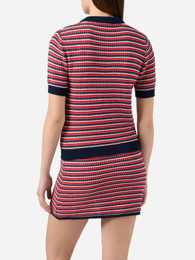 Polo Caddy Ridge in maglia di cotone a righe