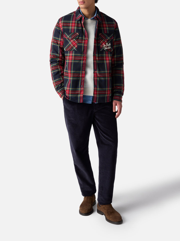 Overshirt Chalet mit Tasche und St. Barth Bob Club Stickerei