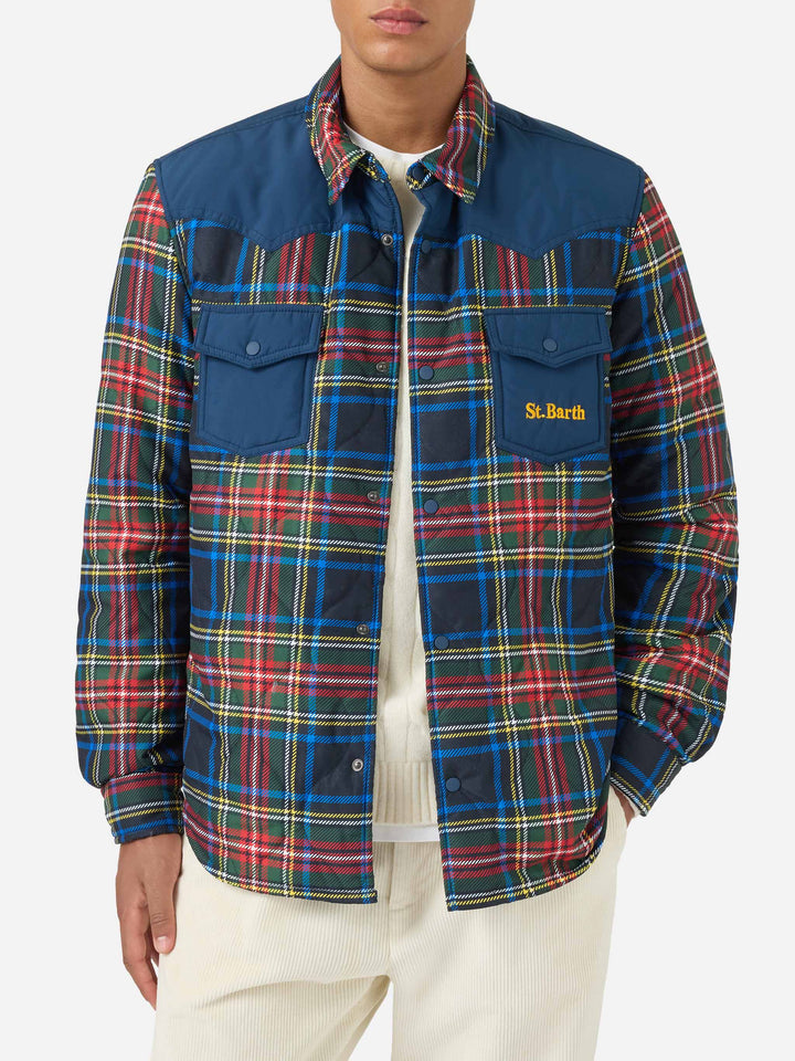 Surchemise matelassée tartan Chalet 