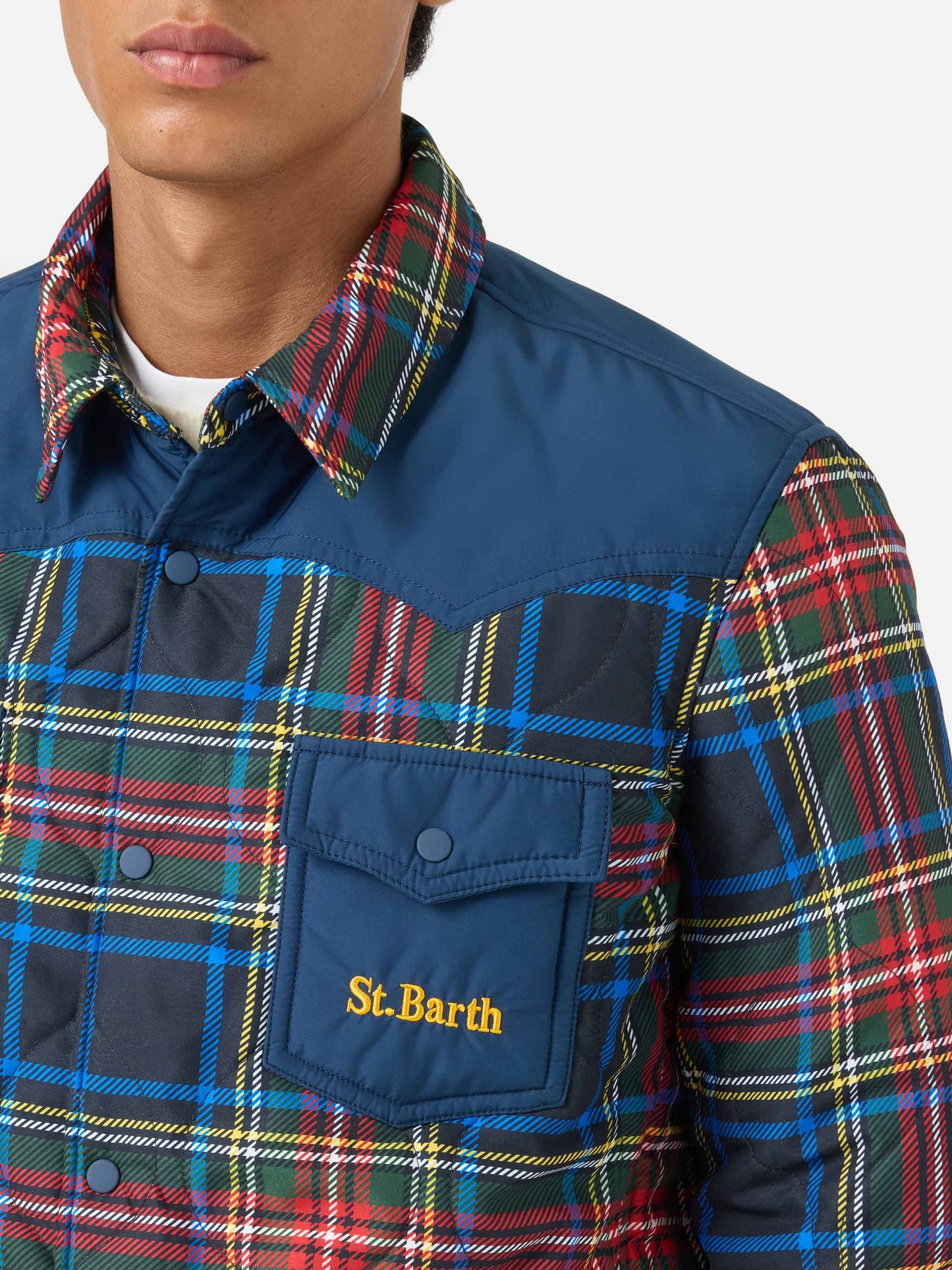 Surchemise matelassée tartan Chalet 