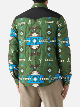 Wattiertes Chalet-Overshirt mit aufgesetzten Taschen