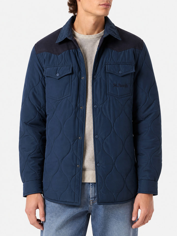 Gepolstertes Overshirt Chalet Tex in Navy 