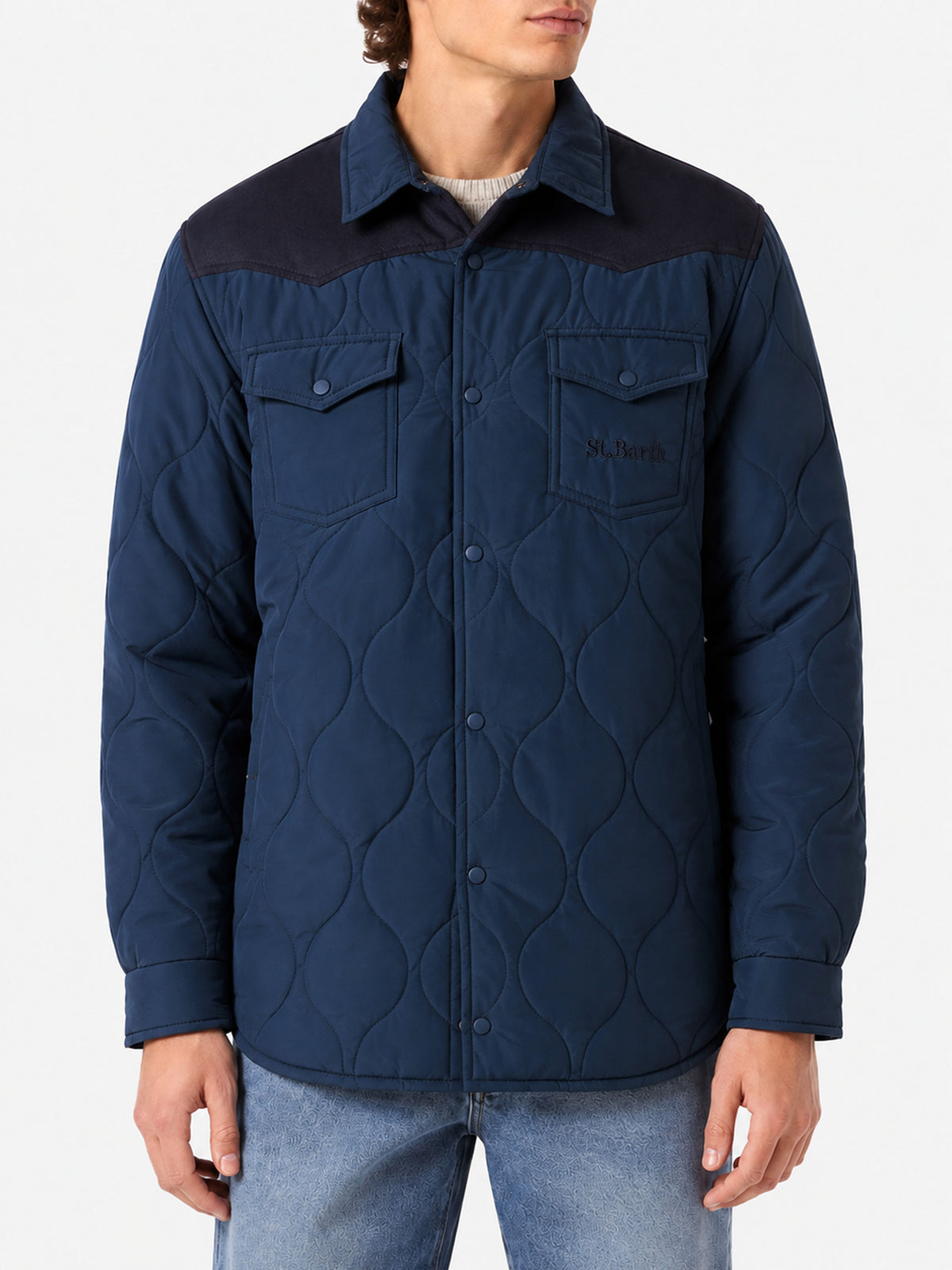 Surchemise matelassée Chalet Tex navy 