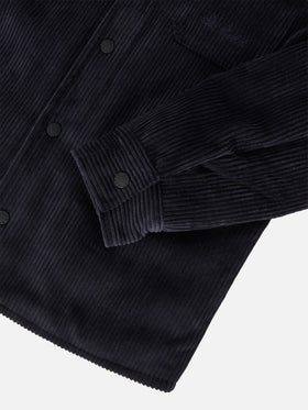 Camicia imbottita Chalet Jr in corduroy blu navy