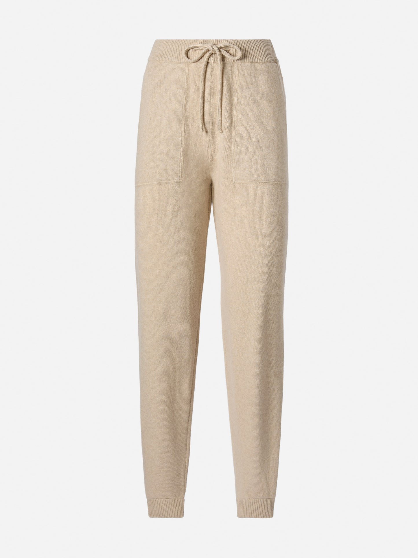 Blended cashmere jogger pants Charlie in beige
