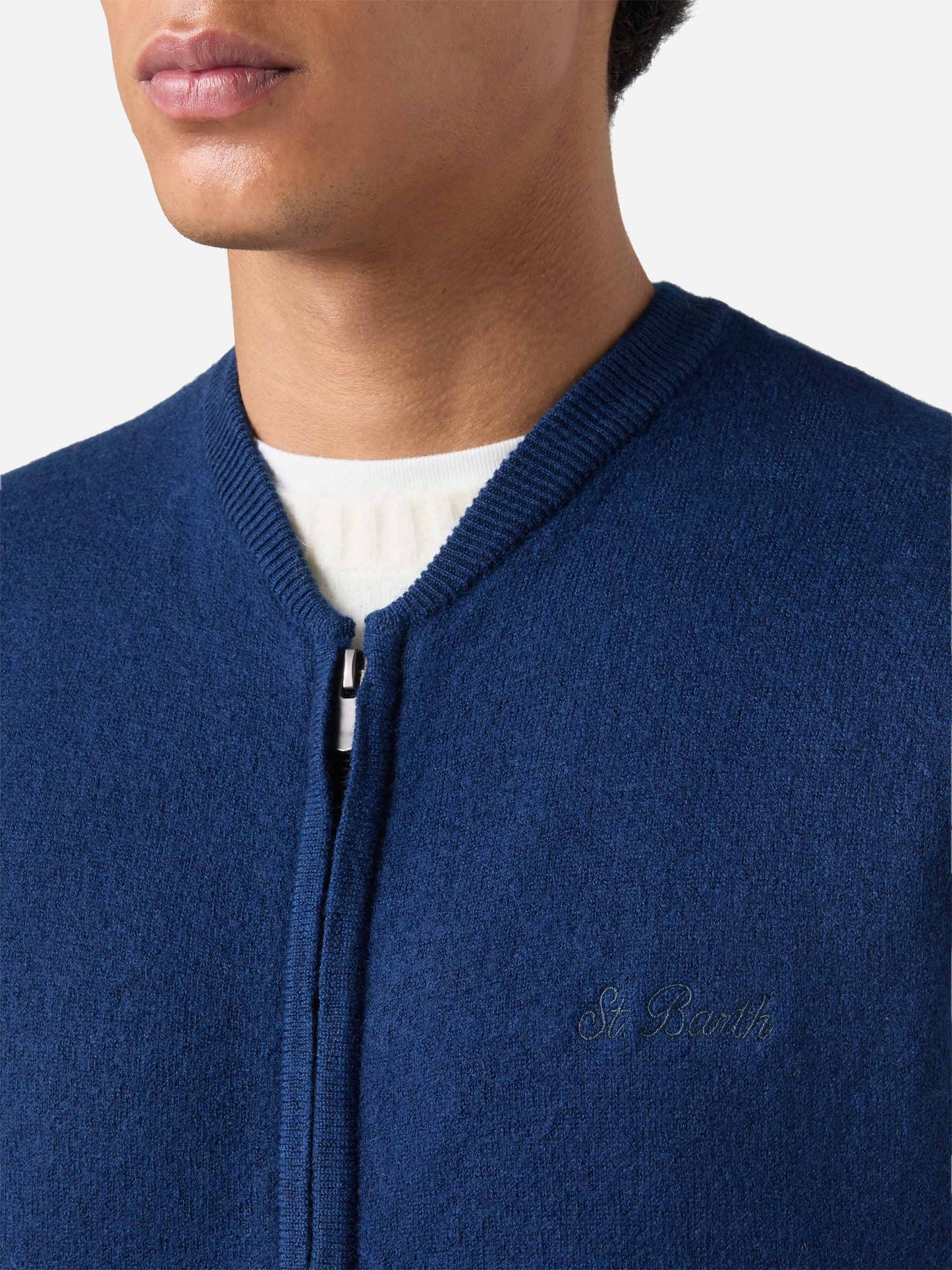 Sleeveless vest Chioto in navy blue