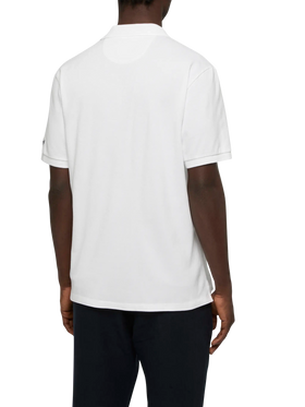 White cotton piquet buttonless polo shirt Charles - MC2 Saint Barth
