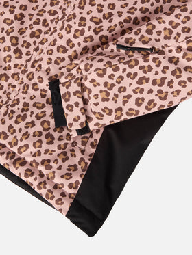 Giacca da sci Chavanette con stampa leopardata