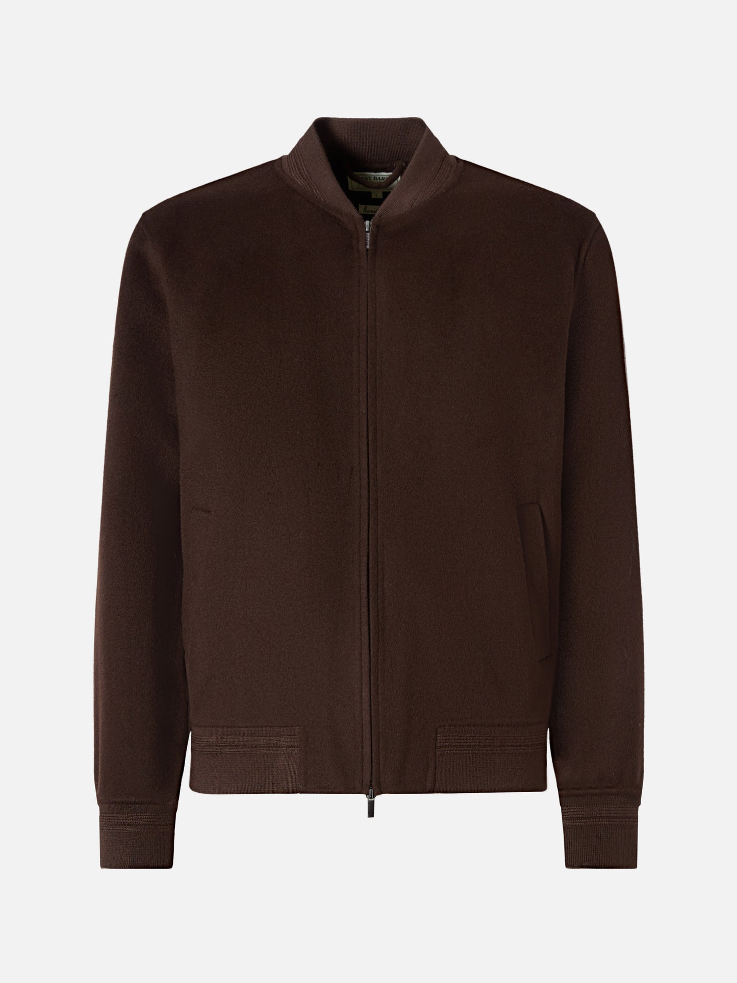 Bomber Camden in lana marrone sfoderato 