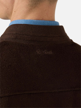 Unlined Camden wool bomber in brown