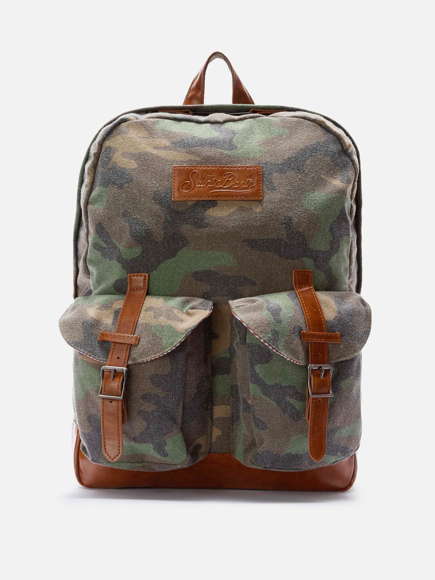Cody canvas backpack with camouflage print