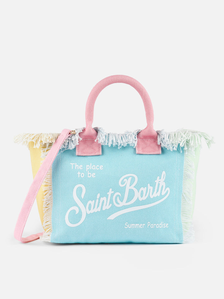 Multicolor patch cotton canvas Colette handbag - MC2 Saint Barth
