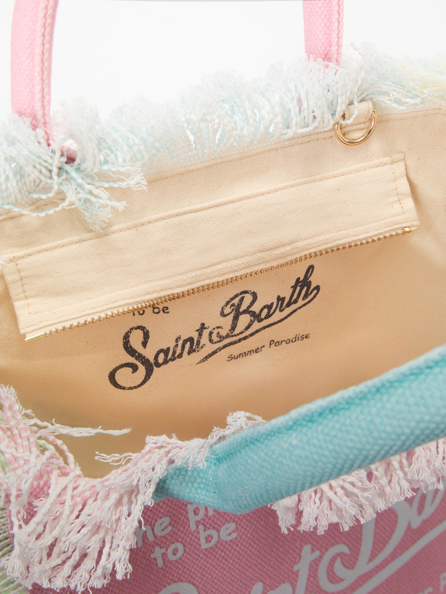 Colette canvas multicolor bag with color block design