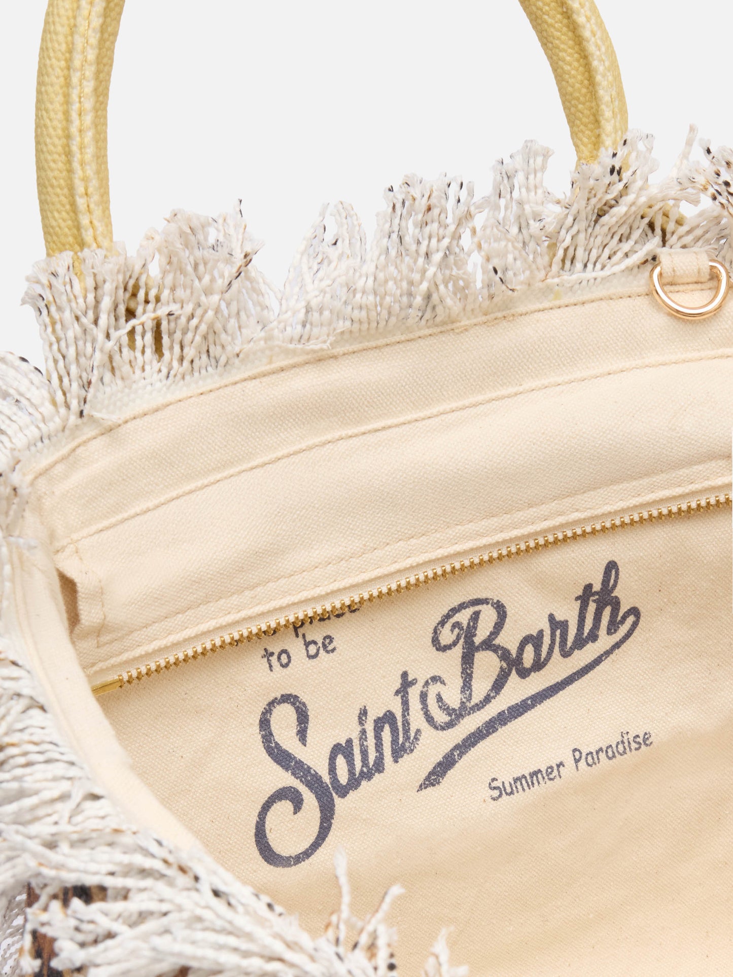 Borsa Colette in canvas di cotone con stampa animalier