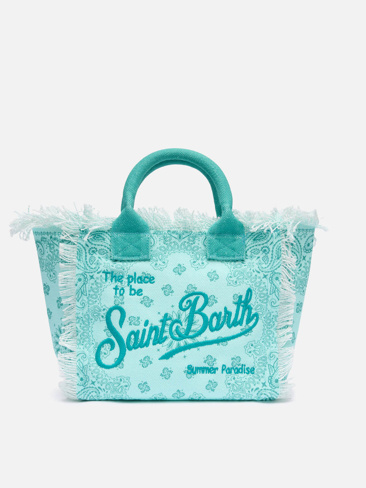Handtasche Colette aus Baumwollcanvas mit Bandanna-Print