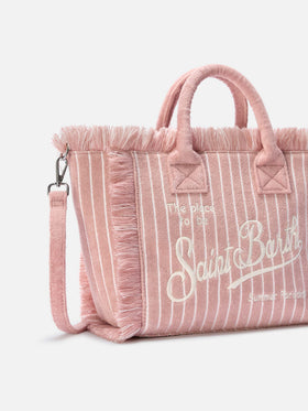 Gestreifte Colette-Tasche in Terry-Optik 