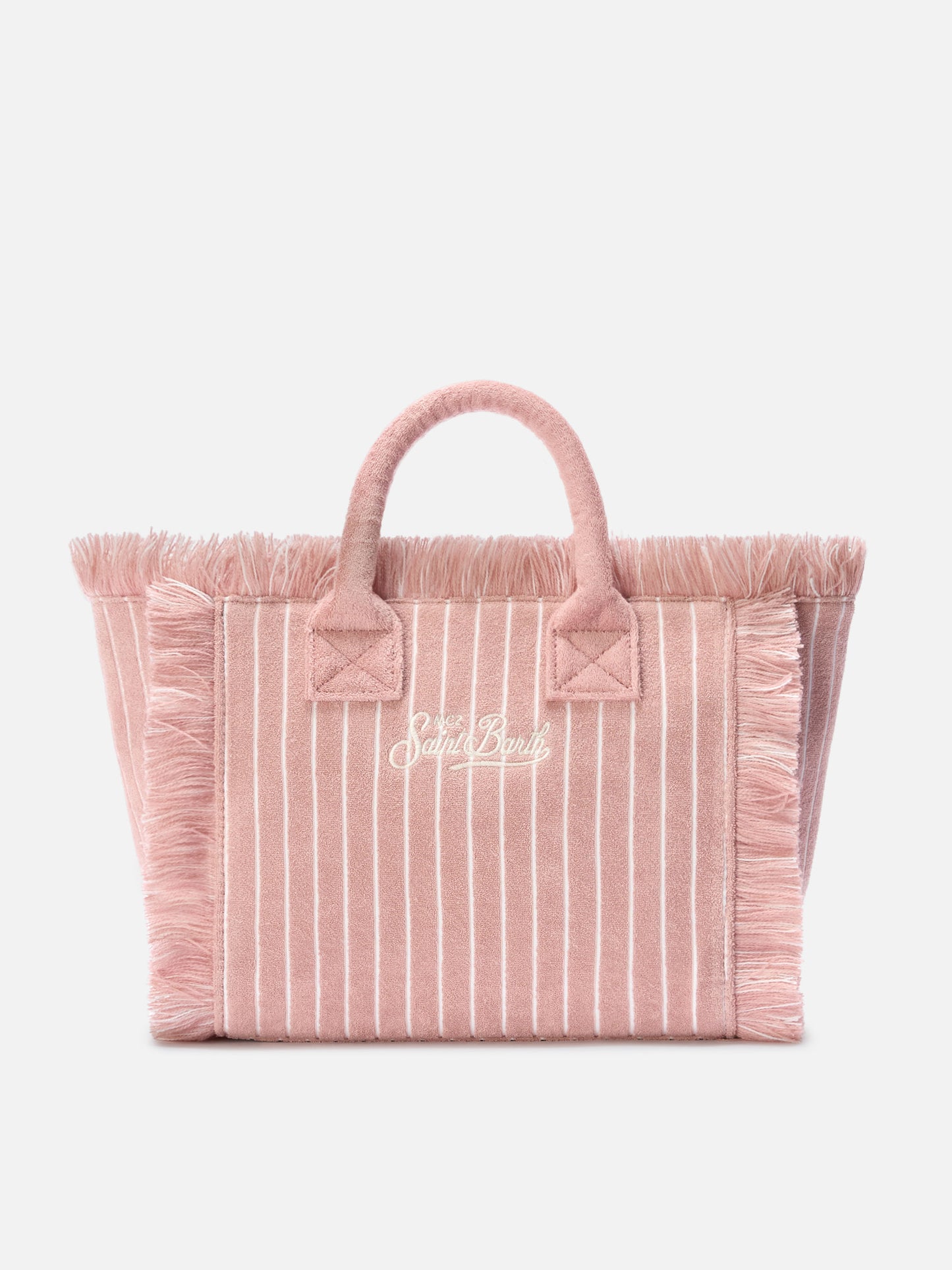 Gestreifte Colette-Tasche in Terry-Optik 