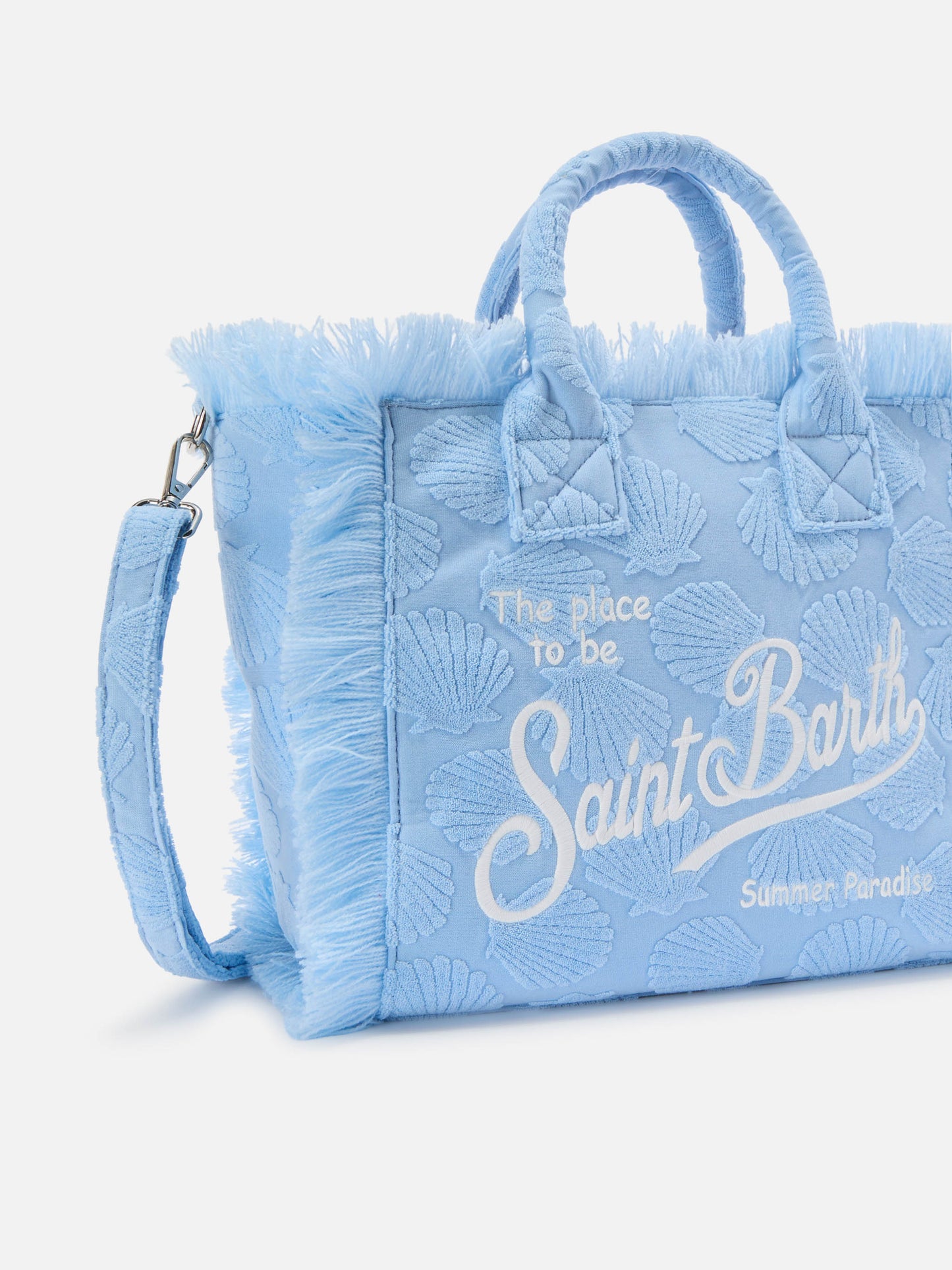 Terry effect Colette bag with raised shell detail