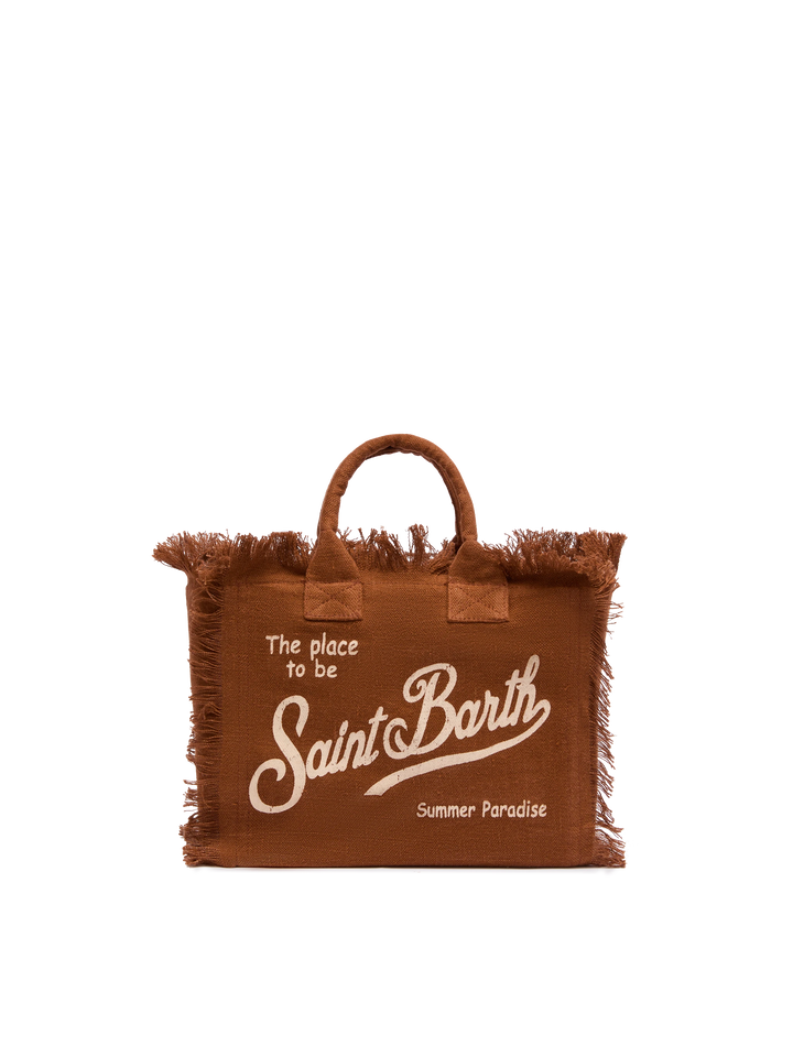 Colette linen brown handbag - MC2 Saint Barth