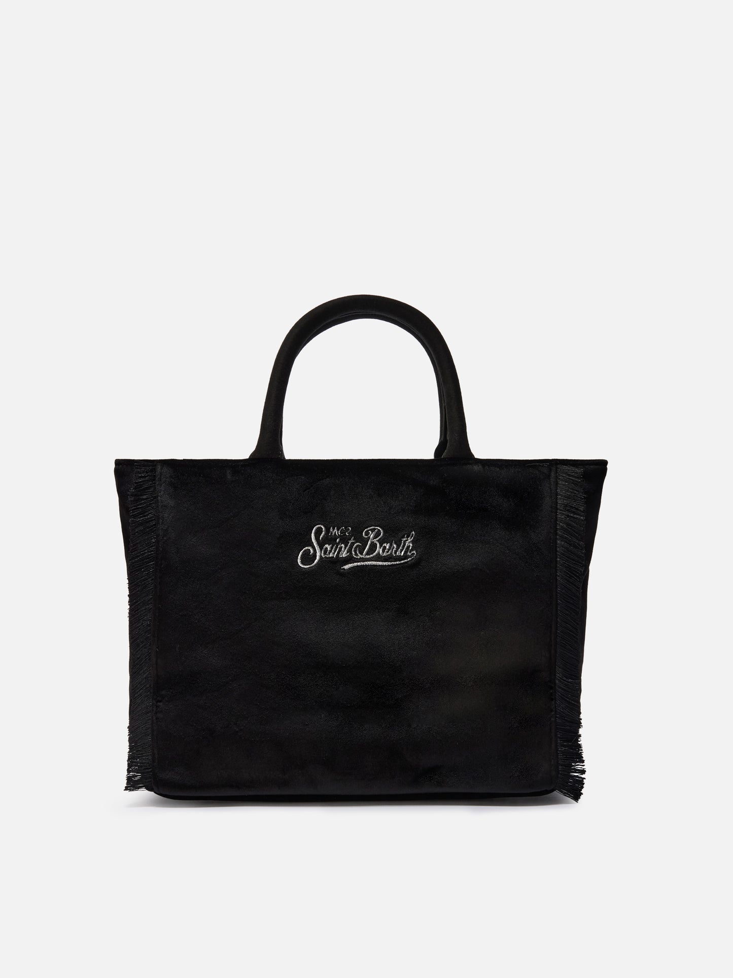 Colette Velvet Handbag in black velvet