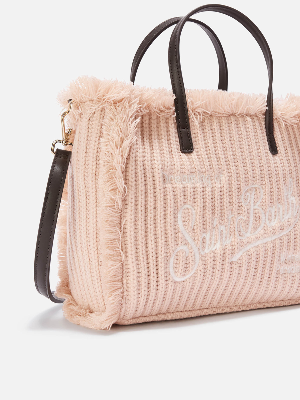 Borsa Colette beige con lavorazione a costine