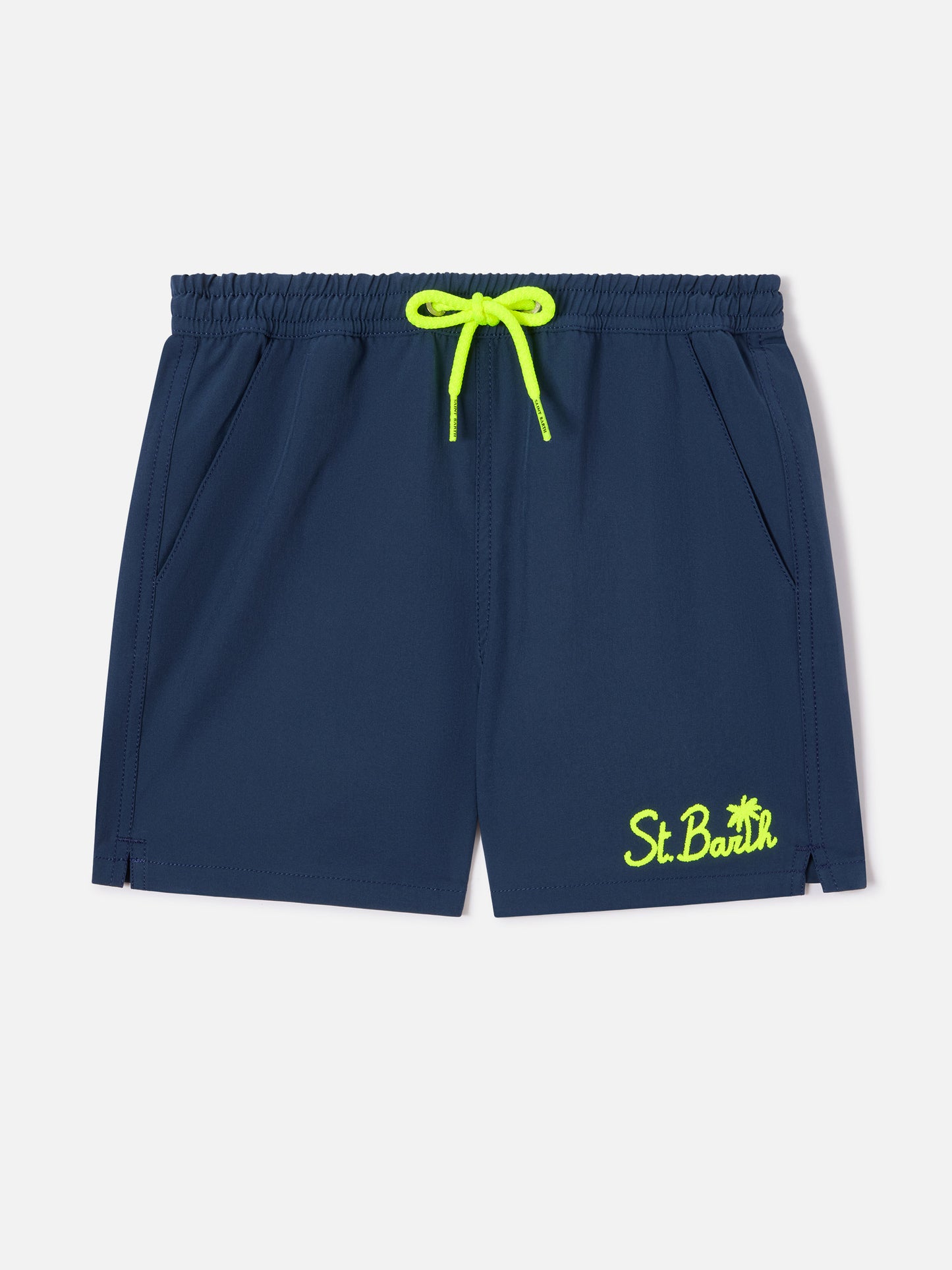 Short de bain confortable bleu marine pour garçon 