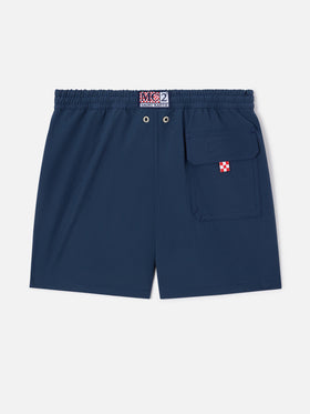Short de bain confortable bleu marine pour garçon 