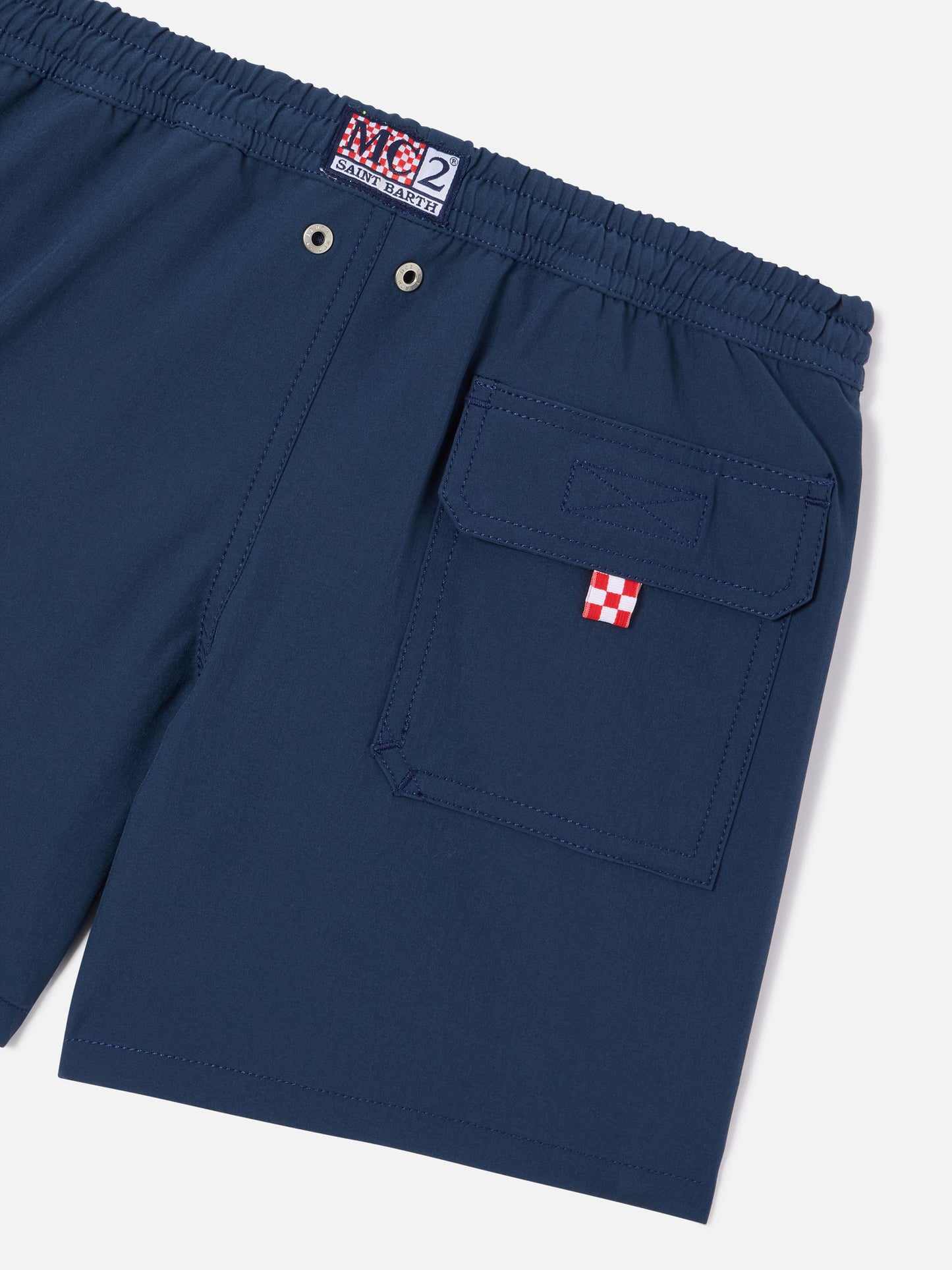 Short de bain confortable bleu marine pour garçon 