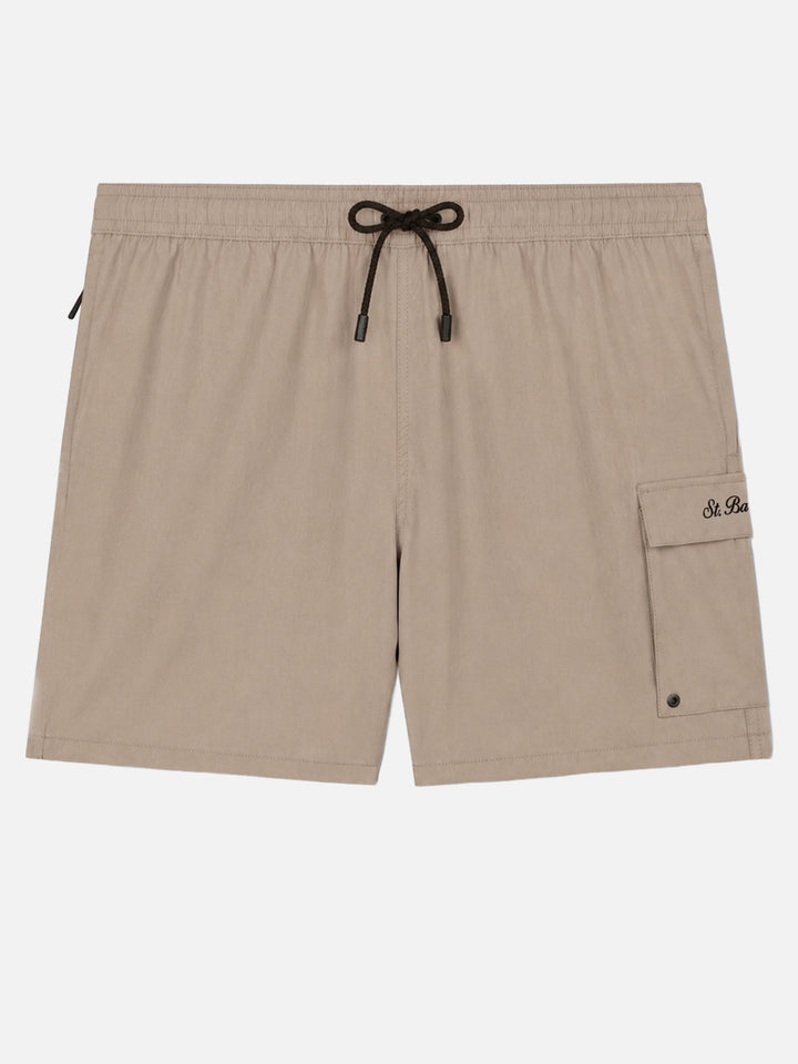 Costume classico elasticizzato Comfort Travel beige