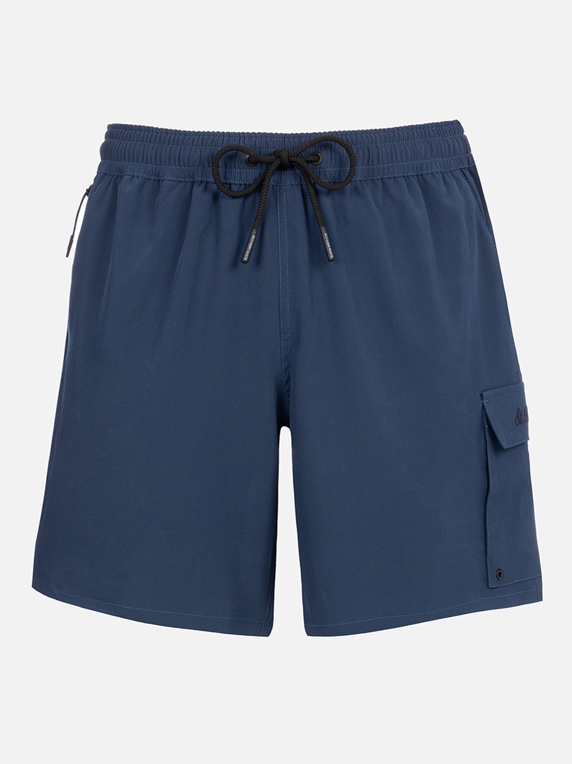 Blue classic stretch Comfort Travel swim shorts - MC2 Saint Barth