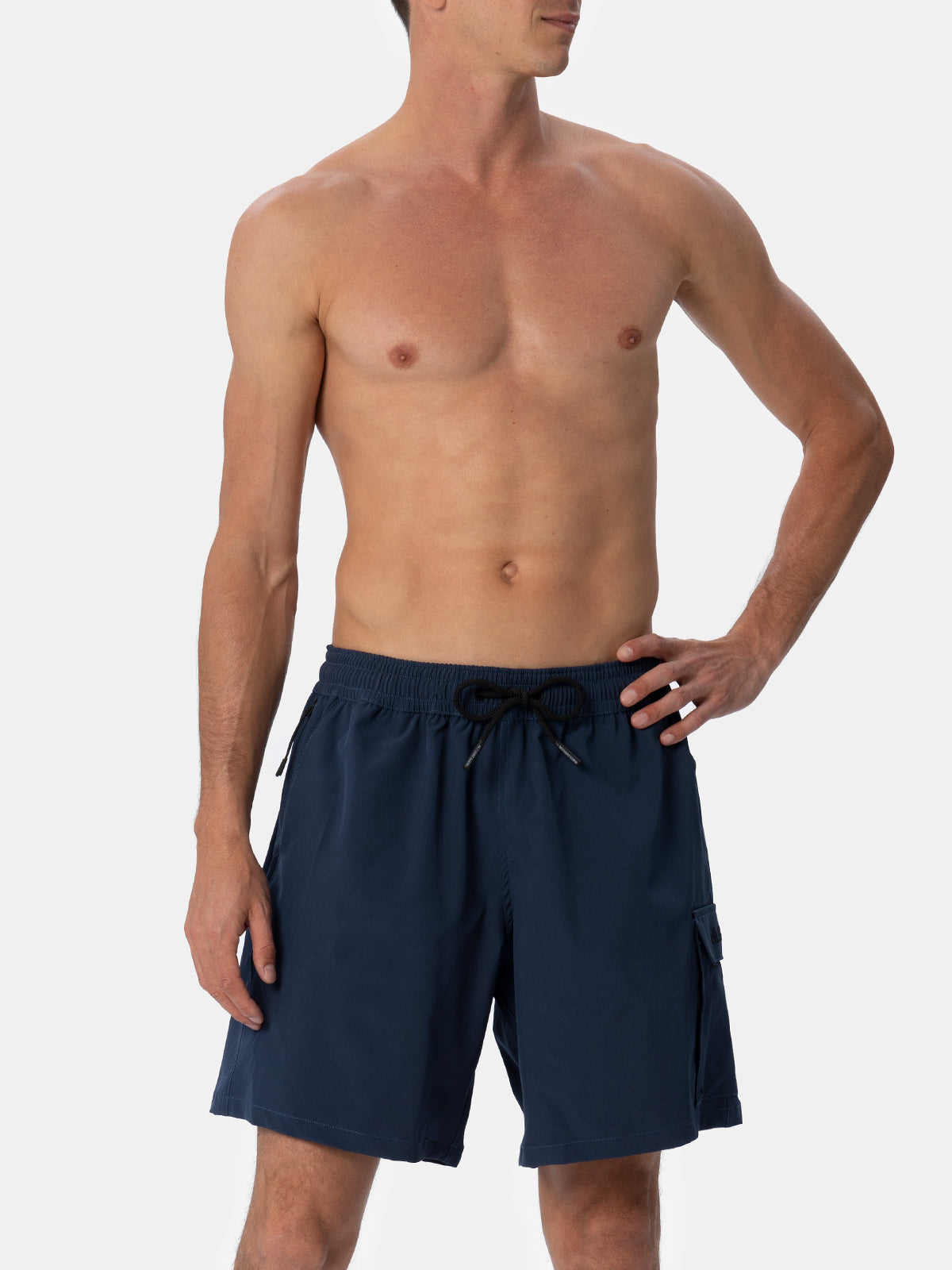 Blue classic stretch Comfort Travel swim shorts - MC2 Saint Barth