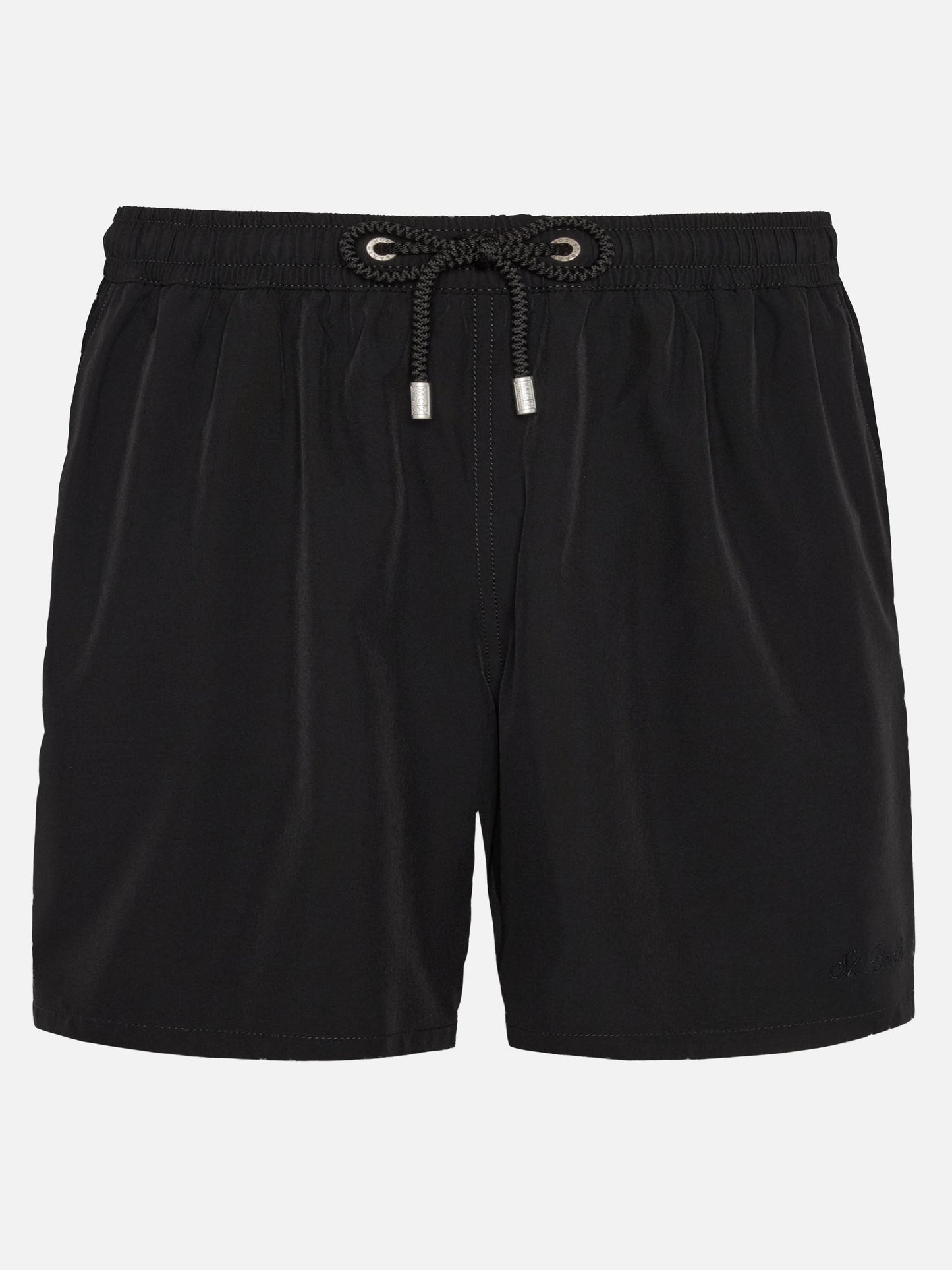 Costume mare Comfort nero con ricamo St. Barth