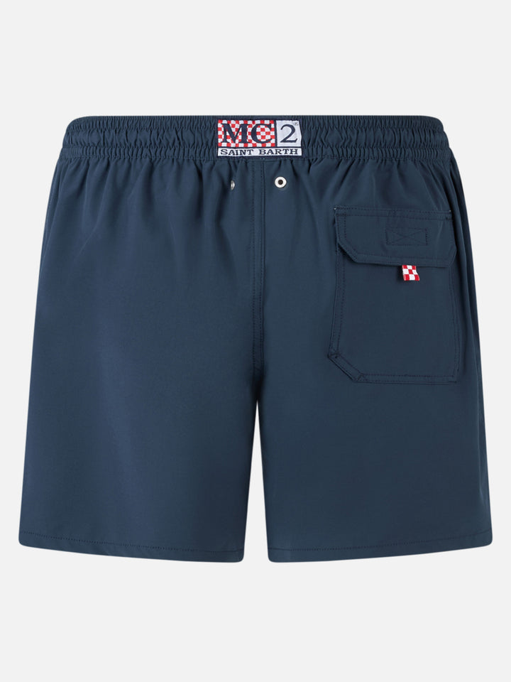 Man Comfort swim shorts with Nel bere e nel mare embroidery | INSULTI LUMINOSI SPECIAL EDITION
