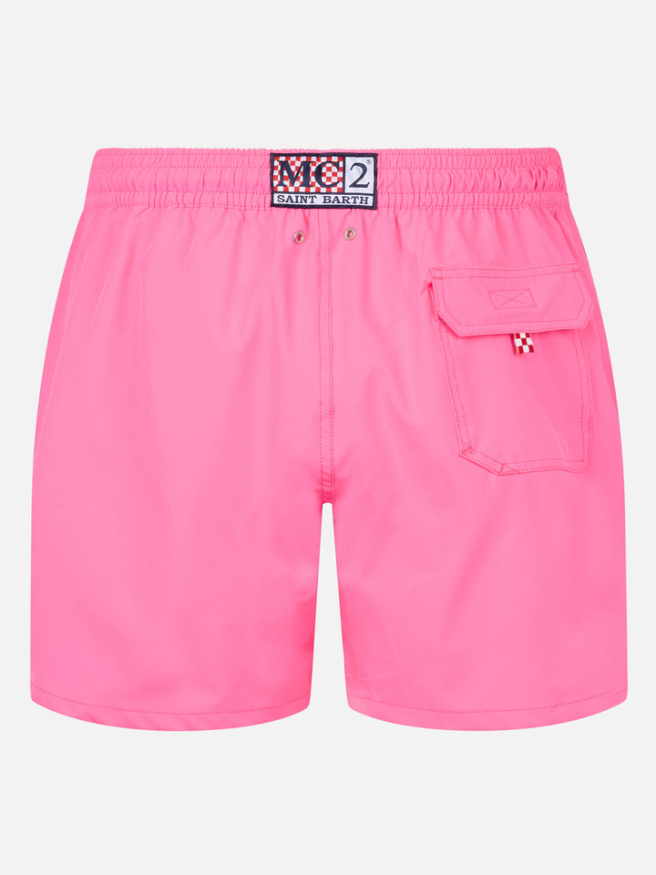 Classic stretch Comfort swim shorts with Mi girano le palline embroidery | INSULTI LUMINOSI SPECIAL EDITION