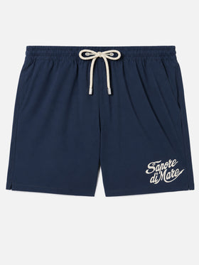 Short de bain Comfort bleu marine avec broderie Sapore di Mare | SAPORE DI MARE SPECIAL EDITION 