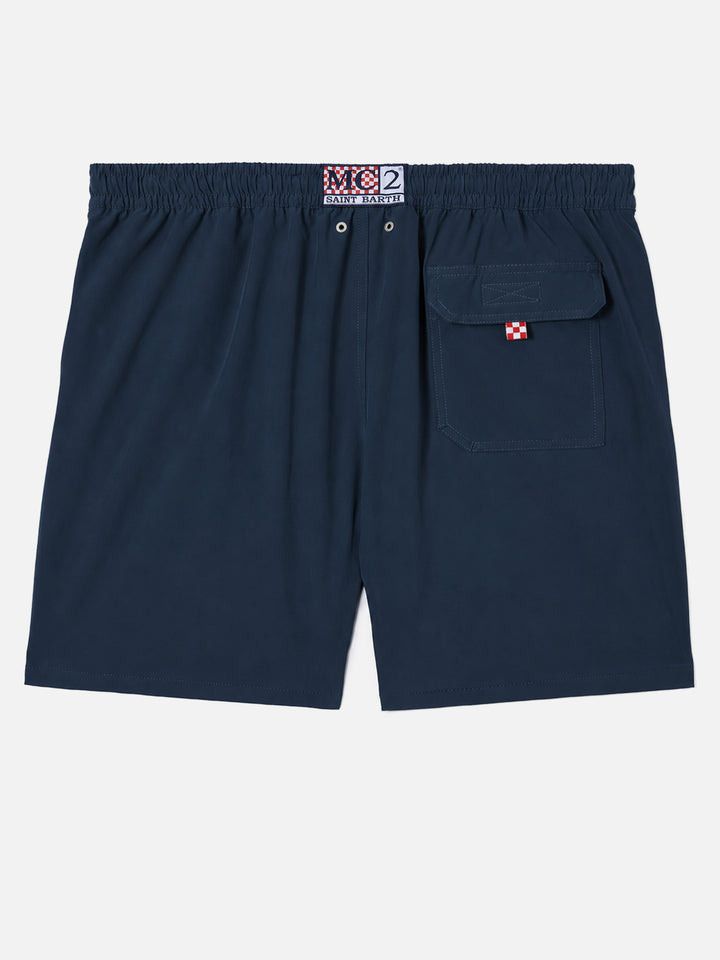 Navy blue Comfort swim shorts  with Sapore di Mare embroidery | SAPORE DI MARE SPECIAL EDITION