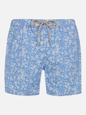 Comfort Light classic stretch swim shorts with flower print